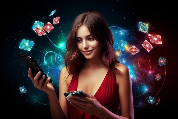 মোবাইলে lucky 91 হোমপেজ দেখার দৃশ্য